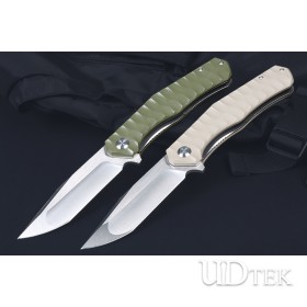 Bolgger two colors D2 blade G10 handle no logo folding hunting knife UD407685